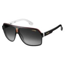 Óculos Solar Carrera 1001/s 80s 9o 62 Preto Brilho Lente Cinza Degradê