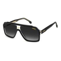 Óculos Solar Carrera Ca 1053/s 08a 9o 60 Preto Brilho Lente Cinza Degradê - Óculos Solar Carrera Ca 1053/s 08a 9o 60 Preto Brilho Lente Cinza Degradê -