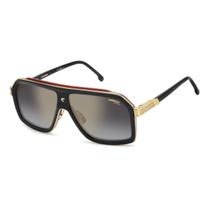 Óculos Solar Carrera Ca 1053/s/ti Oit Fq 60 Preto Brilho Lente Cinza Degradê Espelhada - Óculos Solar Carrera Ca 1053/s/ti Oit Fq 60 Preto Brilho Lente Cinza Degradê Espelhada -