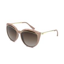 Óculos Solar Colcci Amelia C0153b5434 Nude Brilho Lente Marrom Degradê