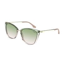 Óculos Solar Colcci Aretha C0154fg9a8 Verde Translúcido Lente Rosa Degradê