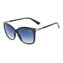 Óculos Solar Colcci Ella C0059a0286 Preto Brilho Lente Azul Degradê -