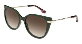 Óculos Solar Colcci Giulia C0203kf234 Verde Brilho Lente Marrom Degradê -