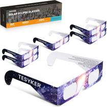 Óculos Solar Eclipse Tesyker, pacote com 6 papéis, ISO 12312-2