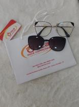 Óculos Solar em metal com clipon