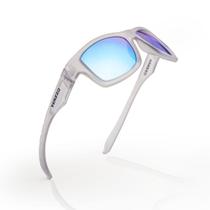 Óculos Solar Esportivo Classic Sky Polarizado - Lente Premium Crystal Vidro Azul Espelhada - VENZZO