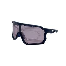 Óculos Solar Evoke Evk 39 D01p Azul Brilho Lente Rosa Polarizada