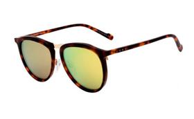 Óculos Solar Evoke For You Ds10 G21 Marrom Tartaruga Lente Dourada Espelhada