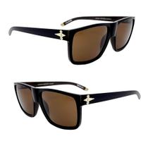 Óculos Solar Evoke New Capo V BRWD01 Cor Preto L ente Marrom
