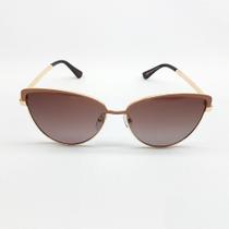 Óculos Solar Feminino Redondo Dourado Proteção UV JHV 139 Óculos Solar Feminino Redondo Dourado Proteção UV JHV 139