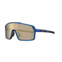 Óculos Solar Hb Grinder Metallic Brlue Lente Gold Chrome