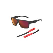 Óculos Solar Hb Happy 10105570902027 Preto Fosco Lente Vermelho Espelhada