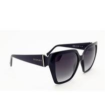 Óculos Solar Hickmann Hi50006 A01 Preto Brilho Lente Cinza Degradê