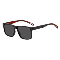 Óculos Solar Hugo Hg1369/s 807 57 Preto Brilho Lente Cinza