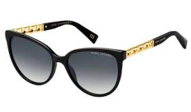 Óculos Solar Marc Jacobs 333/s 8079o 57 Preto Brilho Lente Degradê Cinza