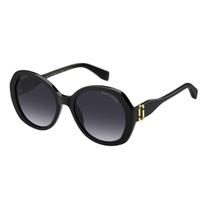 Óculos Solar Marc Jacobs 763/s 807 55 Preto Brilho Lente Cinza Degradê Óculos Solar Marc Jacobs 763/s 807 55 Preto Brilho Lente Cinza Degradê
