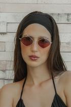 Óculos Solar Maresia Dourado com Lentes Vermelho - Al Mare - ÓR Eyewear - Proteção UV 400