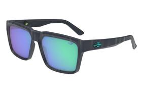 Óculos Solar Mormaii Miami M0158kcb85 Azul Fosco Marmorizado Lente Verde Espelhada