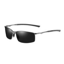Óculos Solar Polarizado Masculino Armação de Metal Resistente Sport