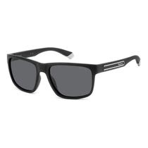 Óculos Solar Polaroid Pld2157/s 003 M9 57 Preto Fosco Lente Cinza Polarizada