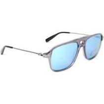 Oculos solar PRATA LENTE ESPELHADA AZUL