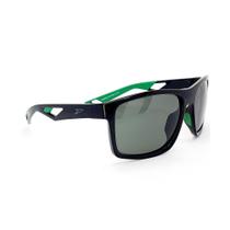 Óculos Solar Speedo Ecowave 9 A01 Preto Brilho Lente Verde Polarizada