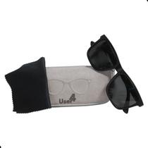 Oculos Solar Unisex Preto fosco detalhe Azul User4 Oculos Solar Unisex Preto fosco detalhe Azul User4
