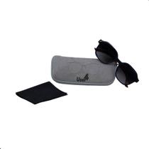 Oculos Solar Unisex Quadrado Azul com Haste Tartarugada User4