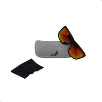 Oculos Solar Unisex Quadrado Preto Espelhado User4 Oculos Solar Unisex Quadrado Preto Espelhado User4