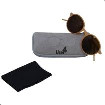 Oculos Solar Unisex Redondo Marrom Translucido User4 Oculos Solar Unisex Redondo Marrom Translucido User4