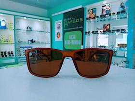 Óculos sport visel em acetato marrom masculino