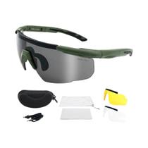 Óculos Táticos De Tiro Com 3 Lentes, À Prova De Vento E Poeira, Óculos De Proteção Militar Para