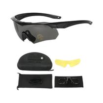 Óculos Táticos Militares HD - 3 Lentes, à Prova de Vento - Airsoft, Tiro, Motociclismo e Montanhismo