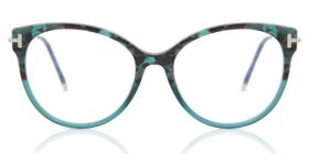 Óculos Tom Ford FT 5770 -B 056 Teal Havana com Transp Teal