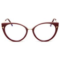 Óculos Tom Ford TF5815-B Marsala/Dourado 074 54mm
