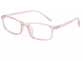 Óculos Transparente Rosa Anti Luz Azul Blue Ray Uv Ultra Leve Óculos Transparente Rosa Anti Luz Azul Blue Ray Uv Ultra Leve