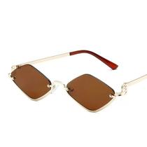 Oculos triangular vintage retro proteçao uv400 unissex