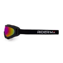 Óculos Trilha Preto Enduro Com Lente Brilhante Iridium Savage - RiderMX