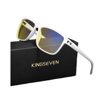 Óculos Unissex Anti-Luz Azul Com Lentes Transparentes Moda Eyewear Por KINGSEVEN