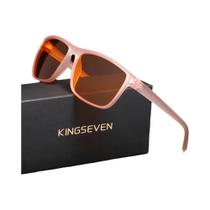 Óculos Unissex Anti-Luz Azul Com Lentes Transparentes Moda Eyewear Por KINGSEVEN