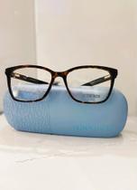 Óculos Victor Hugo VH1839 modelo quadrado na Cor Marrom frontal e hastes Preto