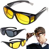 Oculos Visao Noturna 2 Un. Dirigir Moto Carro Protecao UV Dia e Noite Lente Polarizada