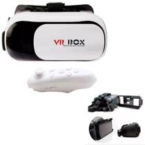 Óculos VR Box 2.0 3D Realidade Virtual Android Controle Incluso