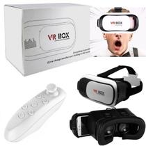 Óculos VR Box 2.0 3D Realidade Virtual Jogos Filmes Controle Exclusivo