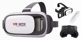 Óculos VR Box 2.0 Controle Cardboard 3D Realidade Virtual - BCS