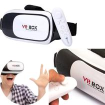 Óculos VR Box 3D Para Realidade Virtual Controle Bluetooth