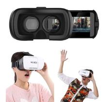 Óculos VR Box 3D Realidade Virtual Com Controle Remoto Bluetooth Filmes Jogos