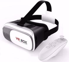 Óculos Vr Box Realidade Virtual 3D Android IOS Controle Bluetooth VR Box