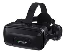 Óculos VR Realidade Virtual 3D com Fone de Ouvido e Controle