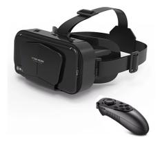 Óculos VR Realidade Virtual Para Celular 3d Controle Jogos G10 Compatível IOS Android Leve Compacto